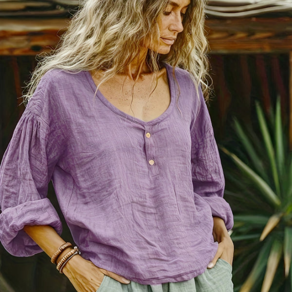 Rose | Women’s Loose Fit Vintage Blouse