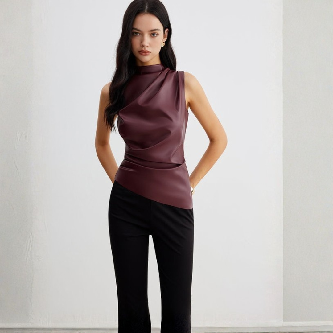 Women’s Summer Sleeveless High Neck Top