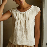 | Women’s Elegant Vintage Lace Collar Blouse