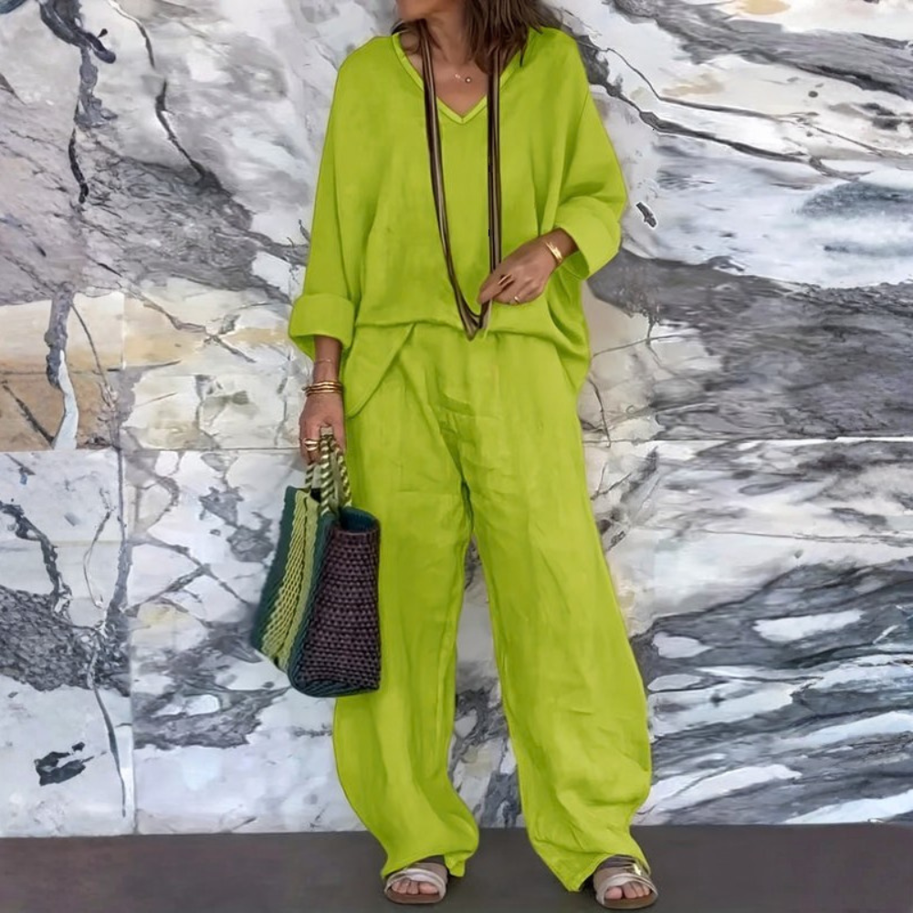 Women’s Casual Loose Fit Pants Suit