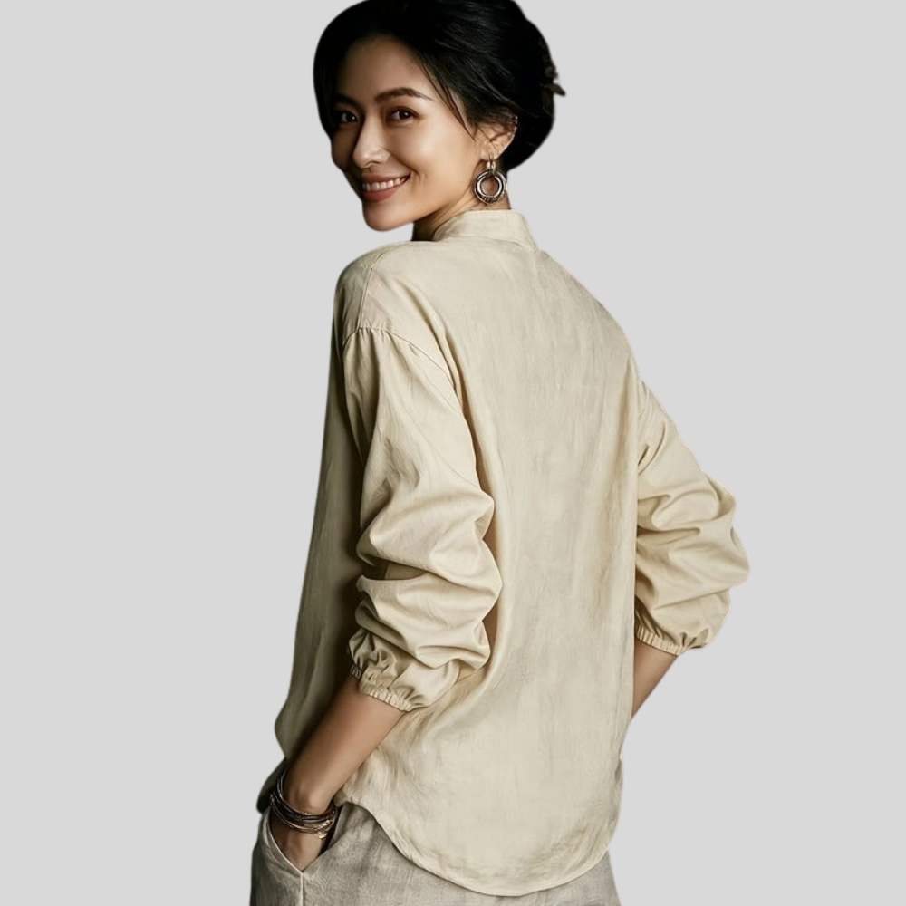 Riley | Women’s Loose Fit Vintage Casual Blouse