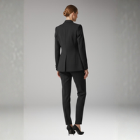 Women’s Three Piece Suit Set with Straight Trousers