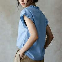 | Women’s Vintage Vacation Style Sleeve Blouse