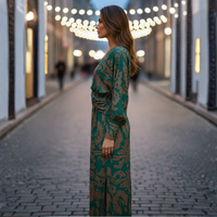 Elegant V-Neck Midi Dress