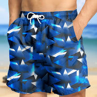 Tropical Board Shorts for Men Drawstring Lightweight Swimwear