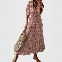 Boho Vintage V-Neck Summer Dress