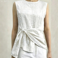 Natalie | Women’s Sleeveless Asymmetric Casual Blouse