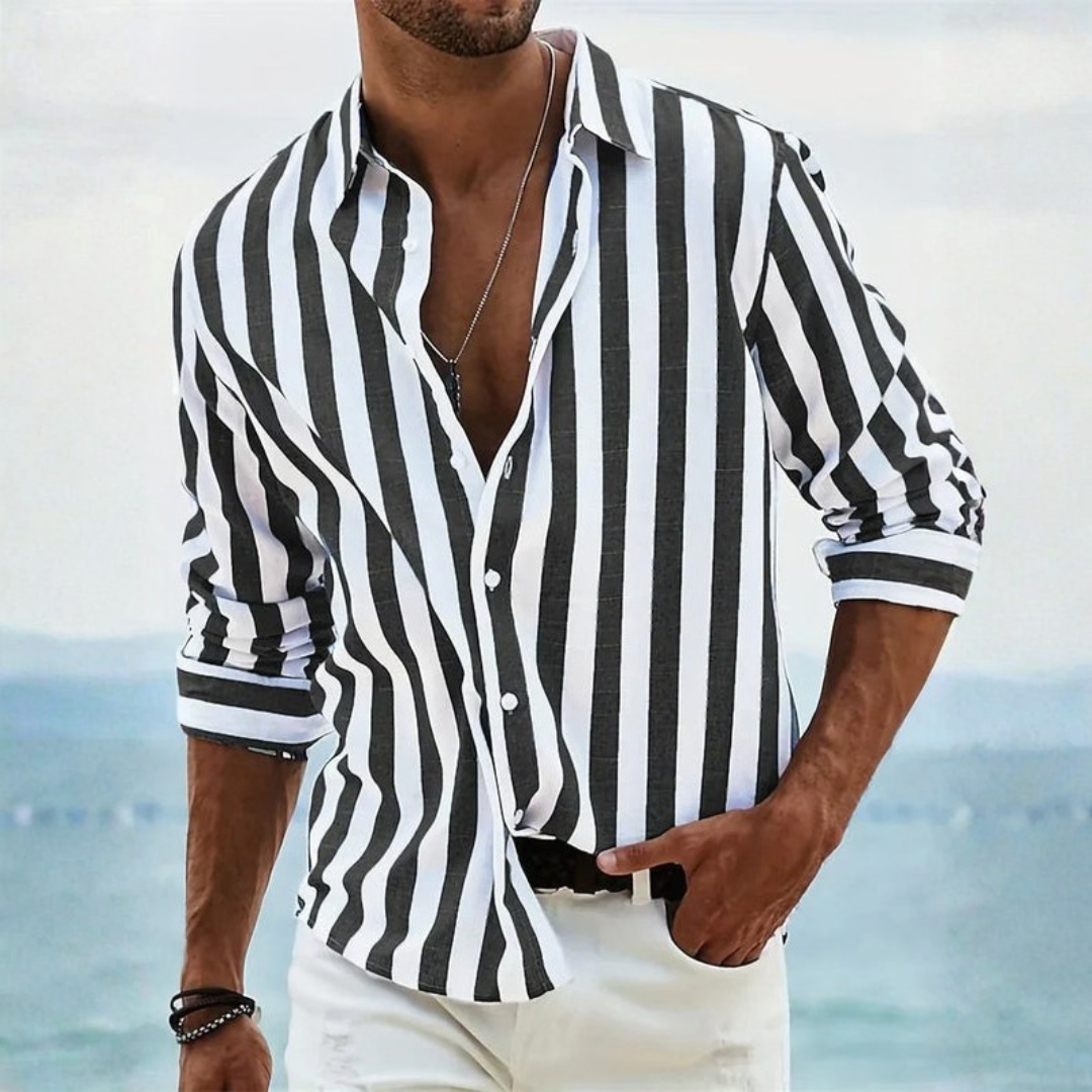 Greg | Striped Button-Down Casual Shirt