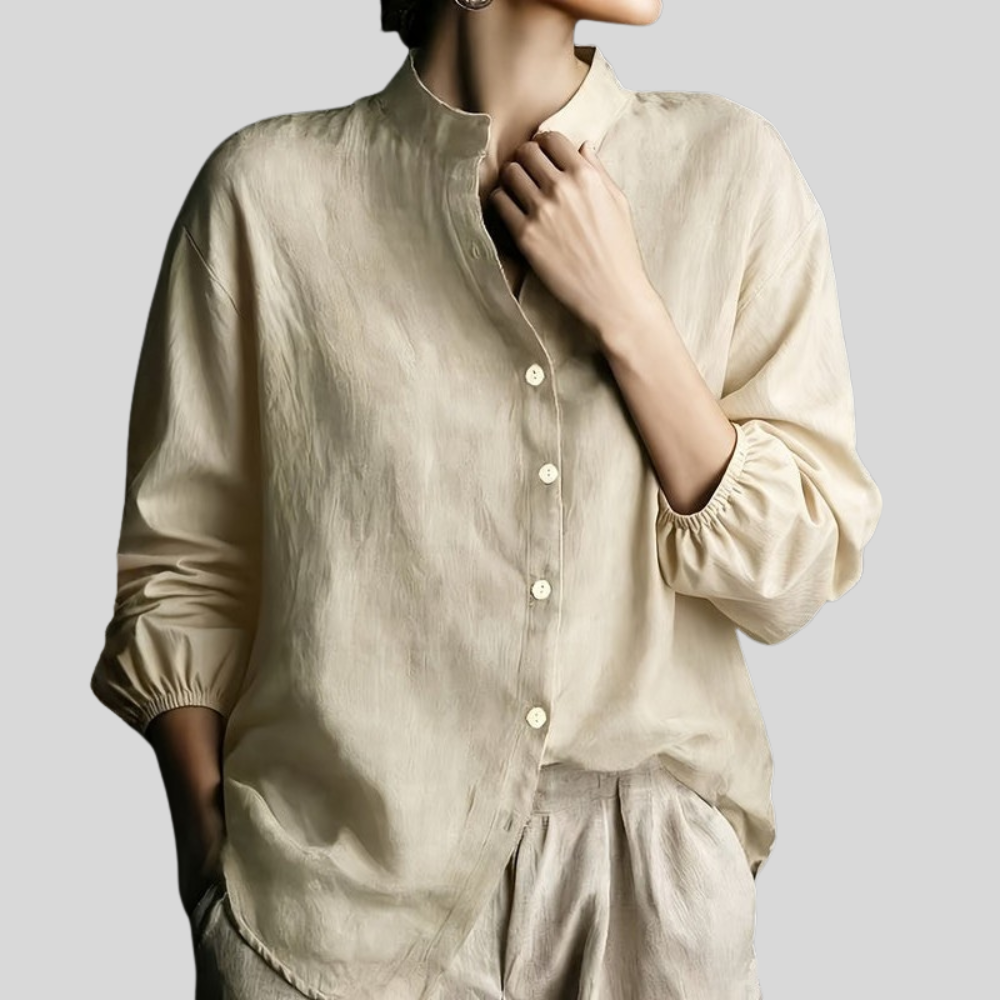 Riley | Women’s Loose Fit Vintage Casual Blouse