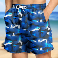 Tropical Board Shorts for Men Drawstring Lightweight Swimwear