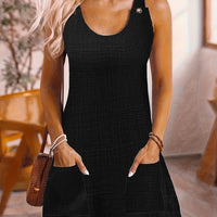 Classic Striped Dress with Flared Silhouette