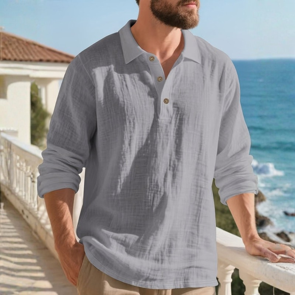 Marcus | Men’s Classic Long Sleeve Casual Shirt