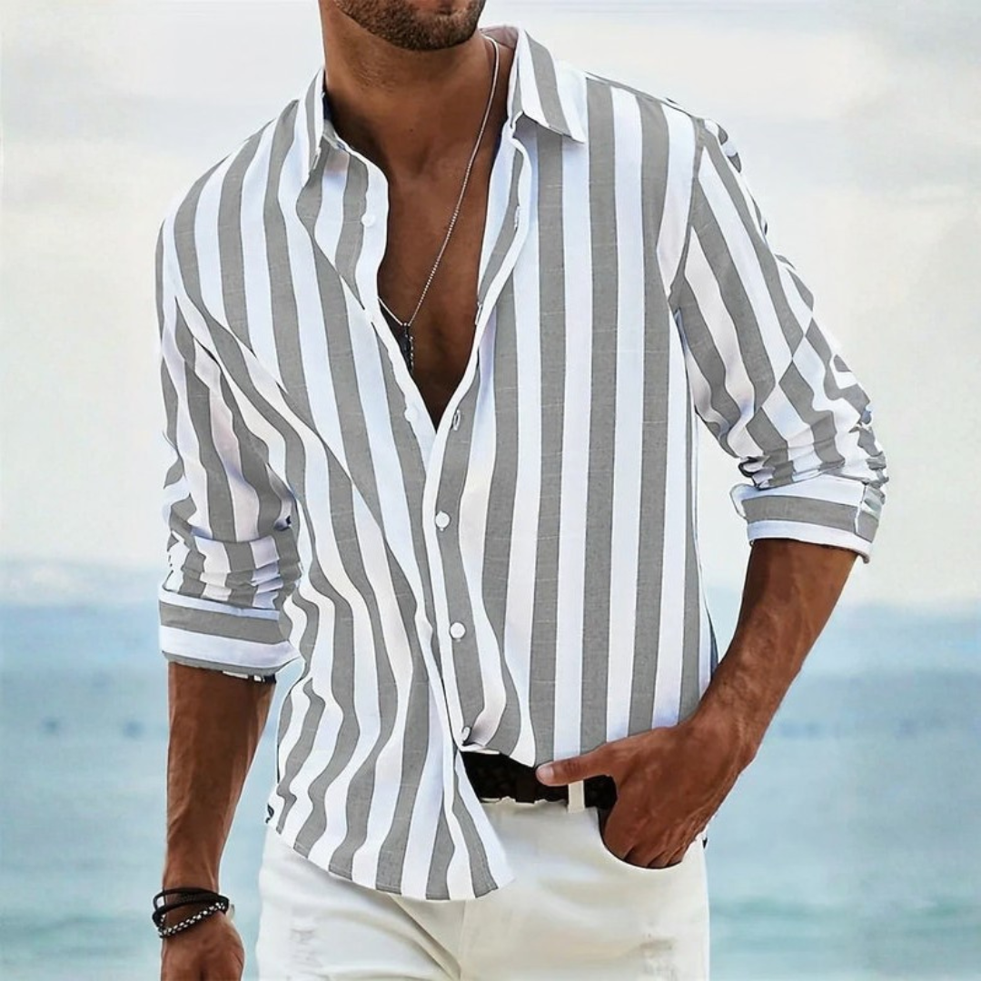 Greg | Striped Button-Down Casual Shirt