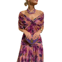 Elegant Floral V-Neck Dress