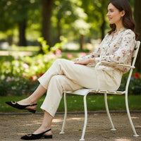 Luxevia | Pointed Toe Slingback Flats mit Gold-Detail aus Vegan Suede