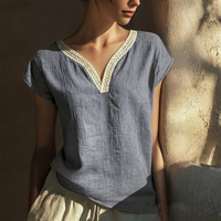 | Women’s Bohemian V-Neck Summer Blouse