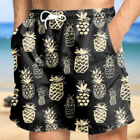 Tropical Board Shorts for Men Drawstring Lightweight Swimwear