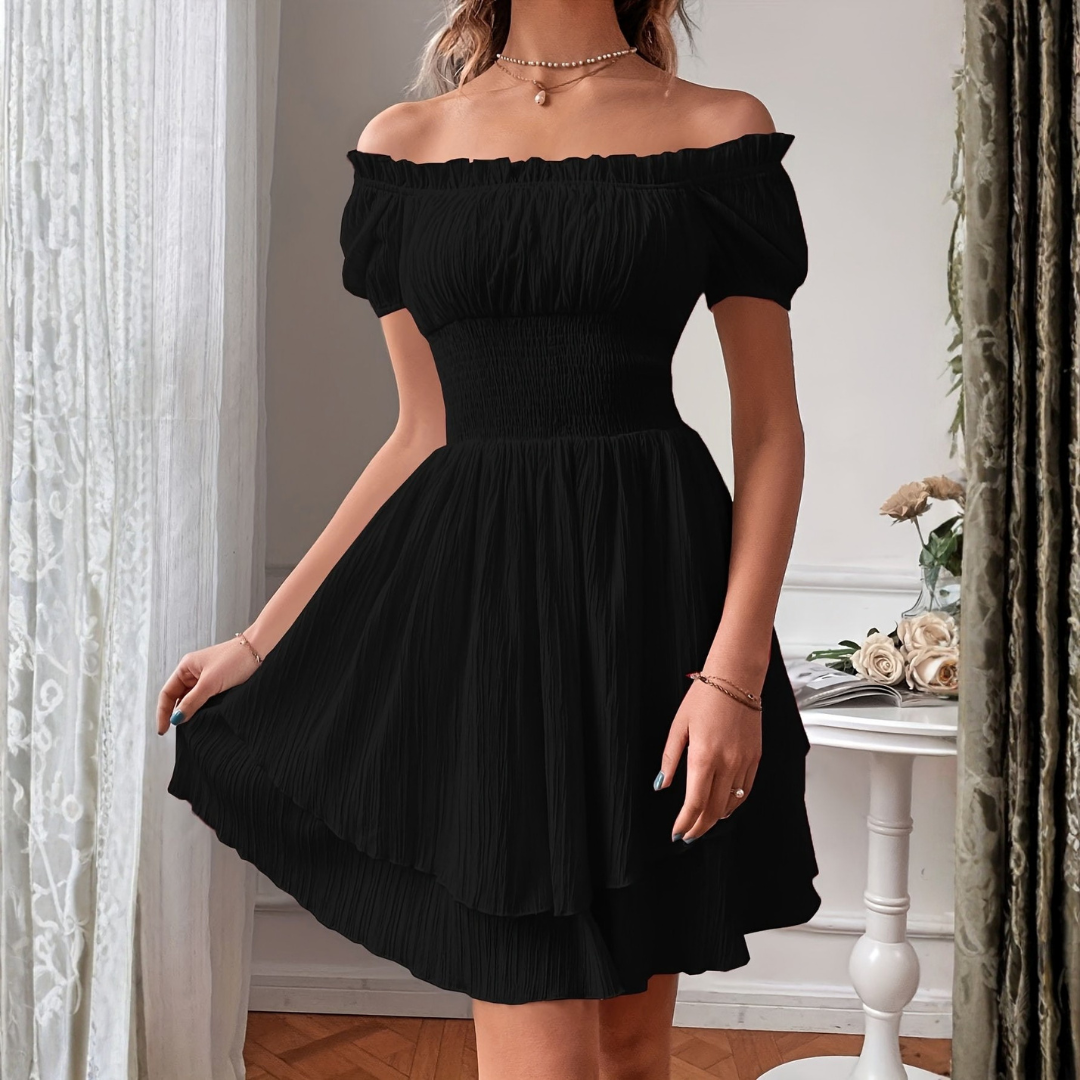 Elegant Square Neck Special Occasion Dress