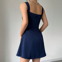 Sleek Dress with Smooth Sleeveless Cut