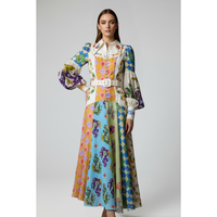 | Women’s V-Neck Long Sleeve Maxi Dress