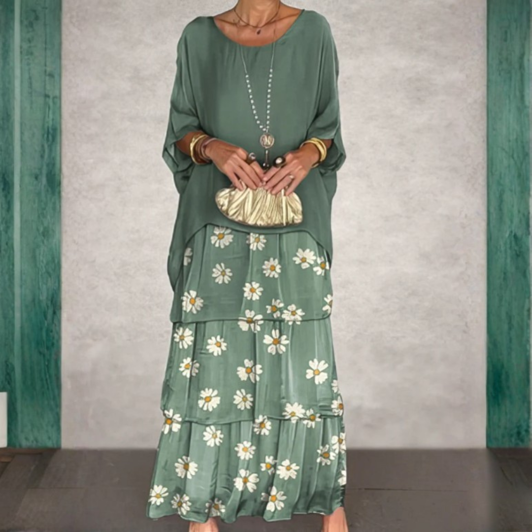 Modern Flowing Maxi Dress