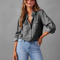 Women’s Classic Long Sleeve Denim Shirt