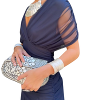 Elegant Floral V-Neck Dress