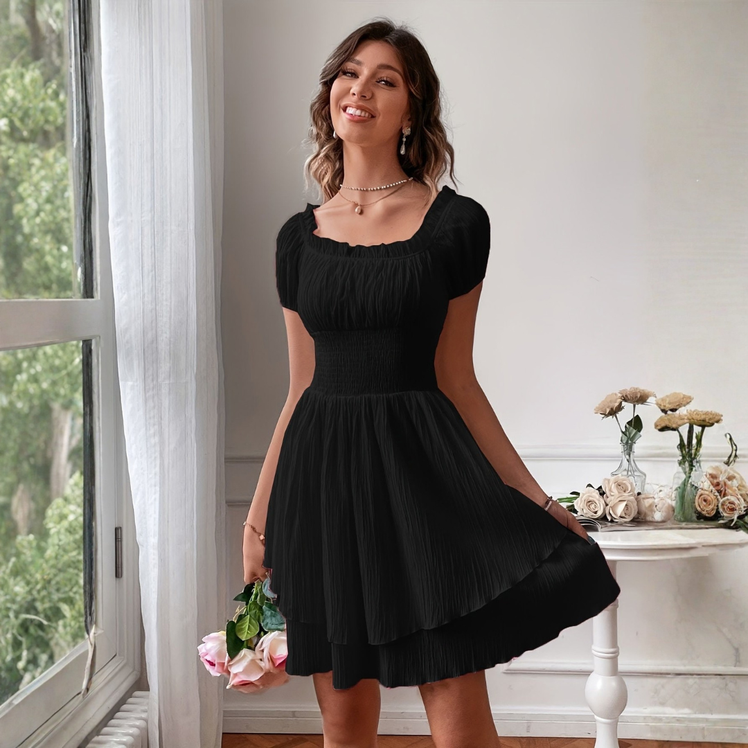Elegant Square Neck Special Occasion Dress