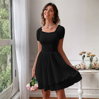 Elegant Square Neck Special Occasion Dress