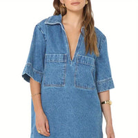 Airy Cotton Shirt Dress