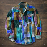 Adrian | Colorful Plaid Long Sleeve Shirt in Soft, Breathable Fabric for Everyday Style 2