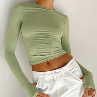 Brooklyn | Chic Long Sleeve Crop Top for Effortless Summer Style 0