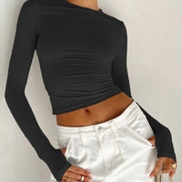 Brooklyn | Chic Long Sleeve Crop Top for Effortless Summer Style 3