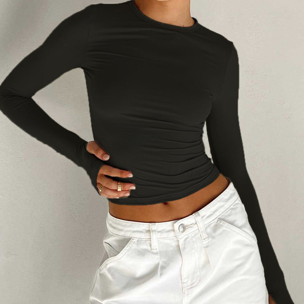 Brooklyn | Chic Long Sleeve Crop Top for Effortless Summer Style 4