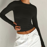 Brooklyn | Chic Long Sleeve Crop Top for Effortless Summer Style 4