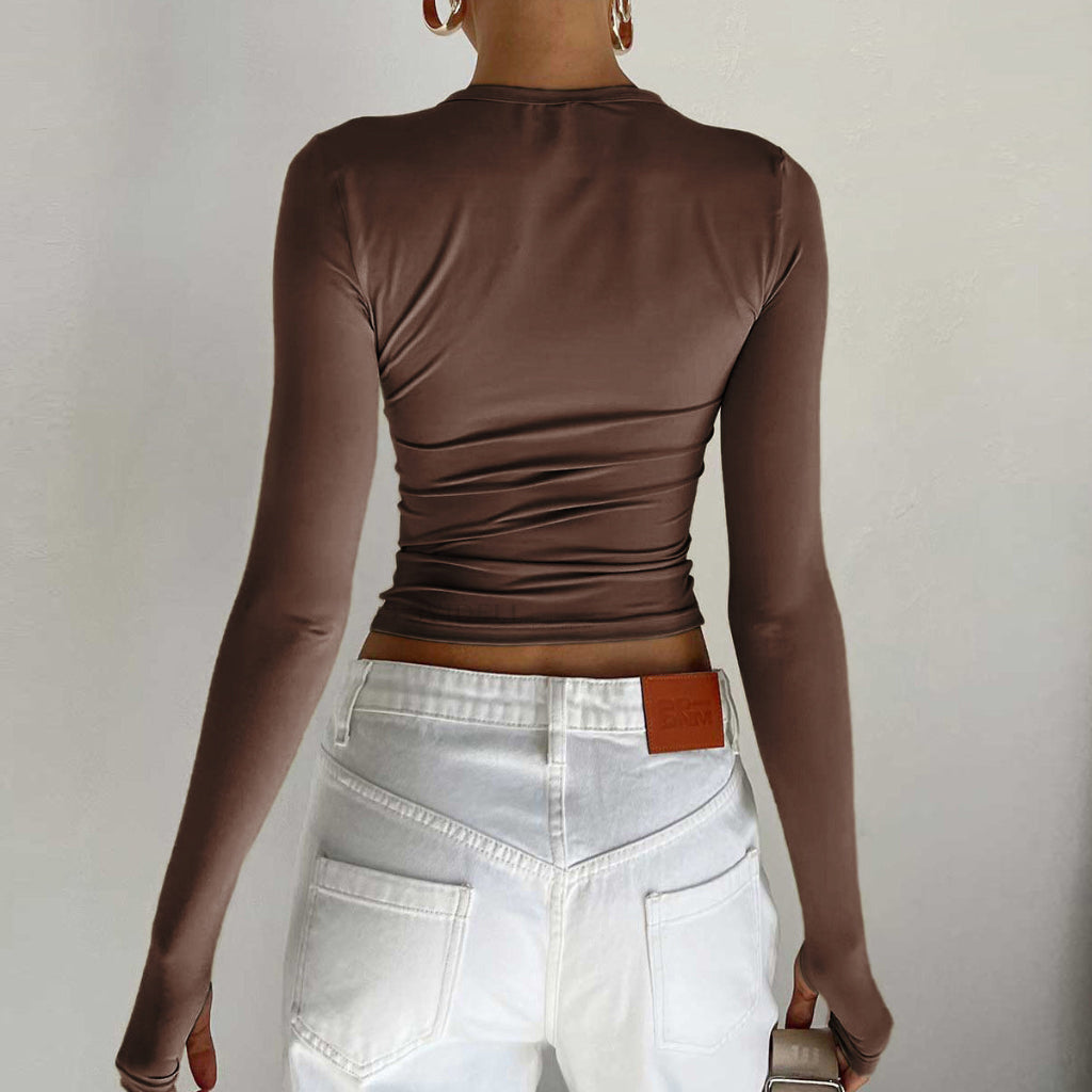 Brooklyn | Chic Long Sleeve Crop Top for Effortless Summer Style 7
