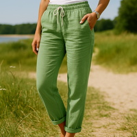 | Women’s Elastic Waist Casual Pants