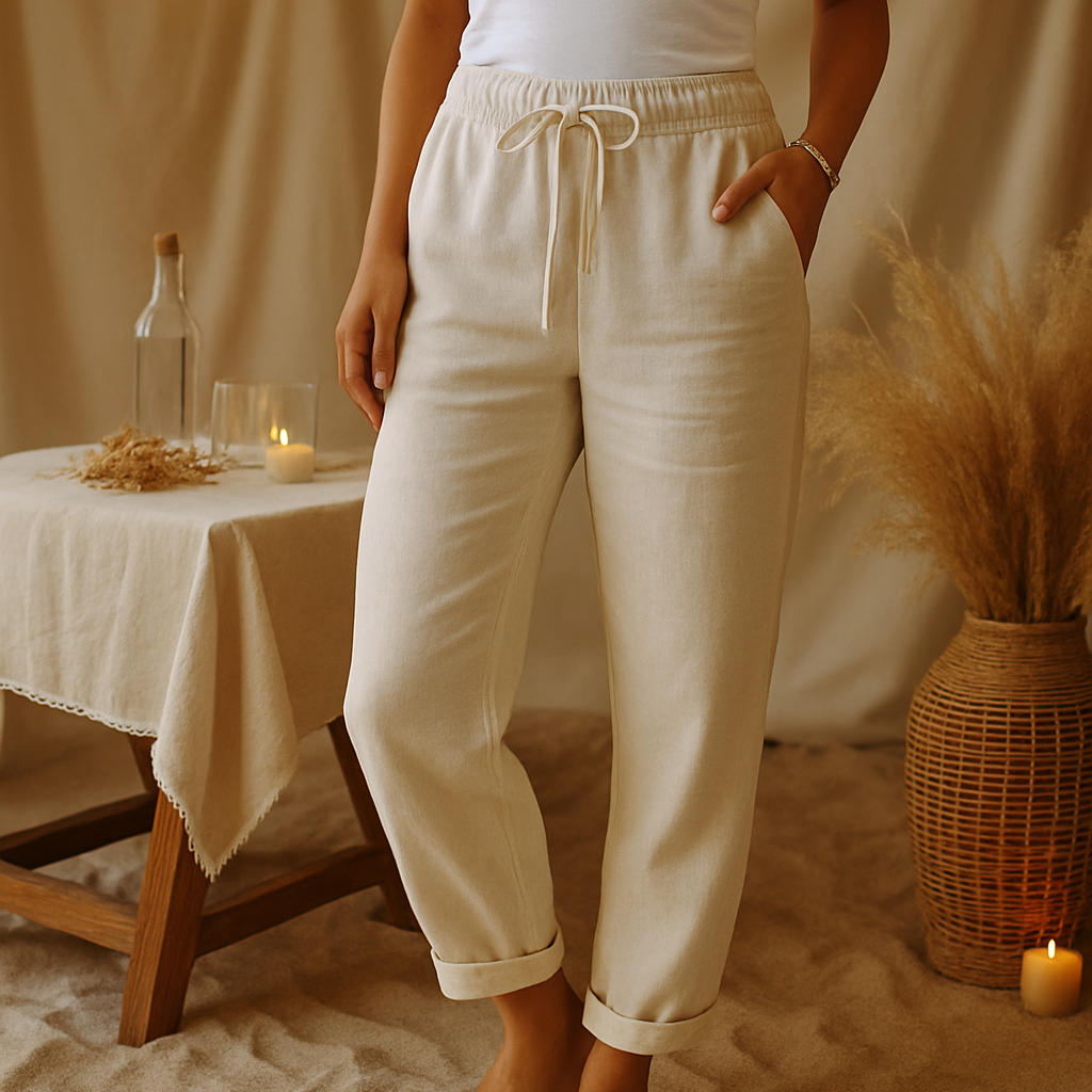 | Women’s Elastic Waist Casual Pants