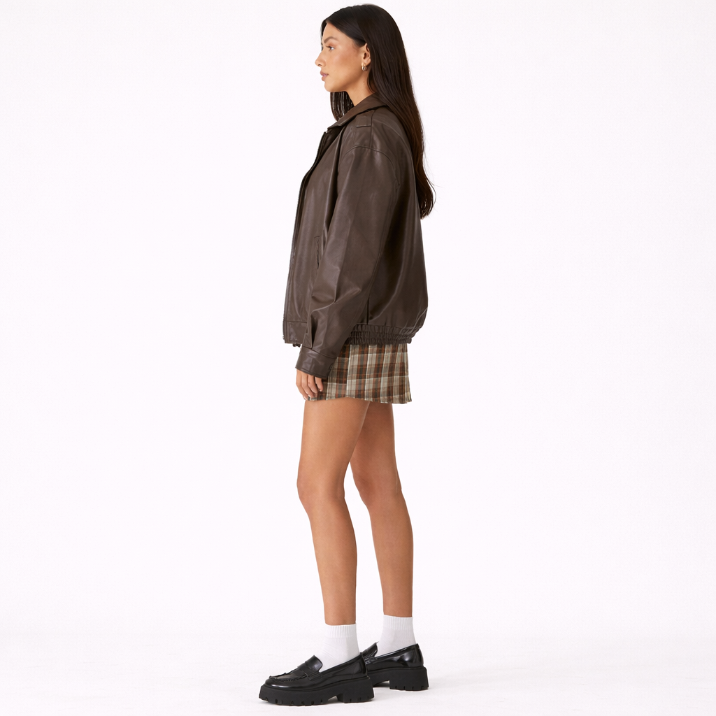 VALENCE – Women’s Modern Faux Leather Coat