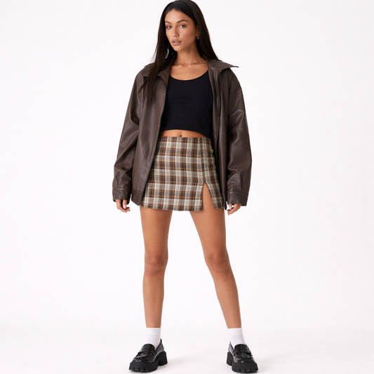 VALENCE – Women’s Modern Faux Leather Coat