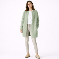 ROSEFIELD – Women’s Soft Wool Sweater with Suede Touch