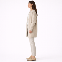 ROSEFIELD – Women’s Soft Wool Sweater with Suede Touch