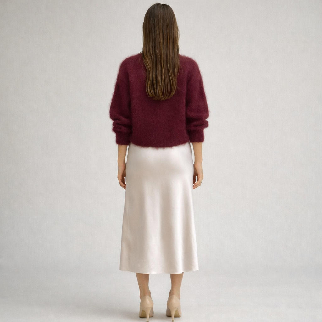 CHELSEA – Airy Mohair Knit Pullover with Graceful Fit