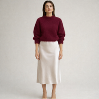 CHELSEA – Airy Mohair Knit Pullover with Graceful Fit