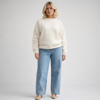 CHELSEA – Airy Mohair Knit Pullover with Graceful Fit