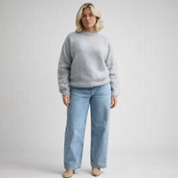 CHELSEA – Airy Mohair Knit Pullover with Graceful Fit