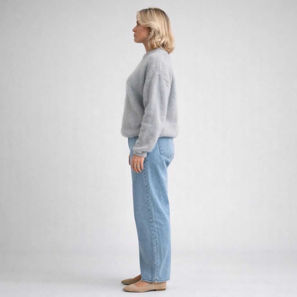 CHELSEA – Airy Mohair Knit Pullover with Graceful Fit