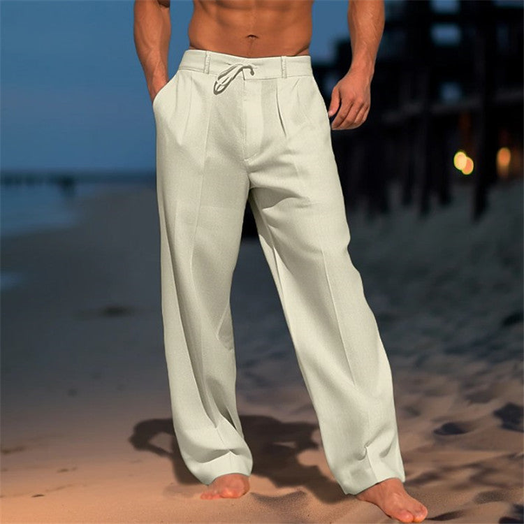 Darren | Relaxed Spring Drawstring Pants in Lightweight Fabric for Everyday Comfort 2