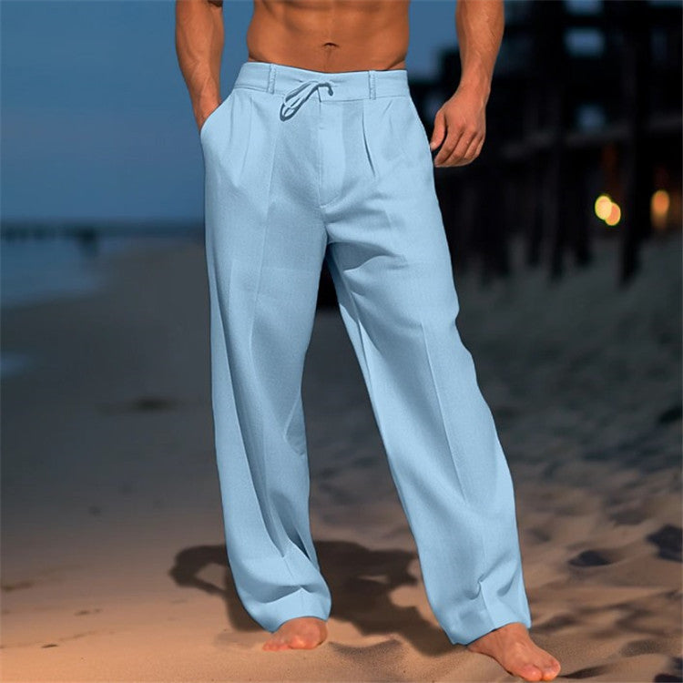 Darren | Relaxed Spring Drawstring Pants in Lightweight Fabric for Everyday Comfort 4