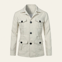 Edinburgh | Heritage Field Coat in Durable Polyester-Linen Blend for Outdoor Elegance 0